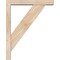 Ekena Millwork Traditional Block Smooth Bracket w/ Offset Brace, Douglas Fir, 3 1/2"W x 16"D x 20"H BKT0402X16X20TRA05SDF - alternate 3